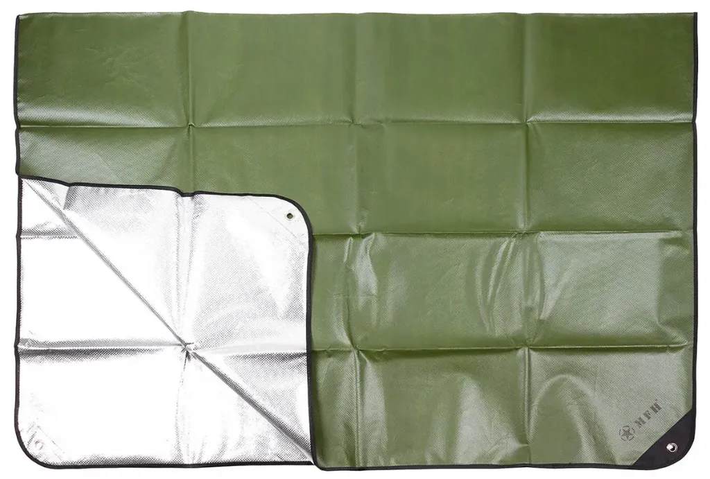 MFH - Bâche d'Urgence revêtement aluminium - Olive